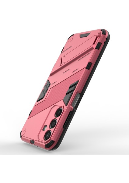 Samsung Galaxy M15 5g Kılıf Pc+Tpu Katlanır Kickstand-Rose ile Düşmeye Dayanıklı Telefon Kapağı (Yurt Dışından)