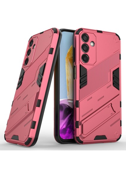 Samsung Galaxy M15 5g Kılıf Pc+Tpu Katlanır Kickstand-Rose ile Düşmeye Dayanıklı Telefon Kapağı (Yurt Dışından)