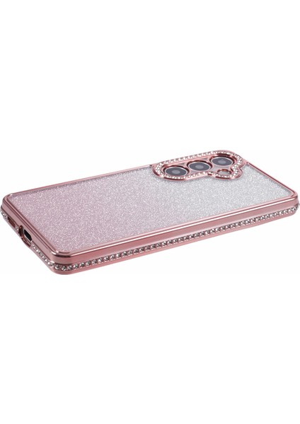 Samsung Galaxy S24+ Kılıf Gradyan Tpu Telefon Kapağı Için Rhinestones Dekor-Gül Altın (Yurt Dışından) indirimleri