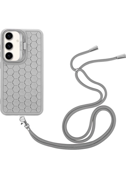 Samsung Galaxy A15 4G/A15 5g Kılıf Isı Dağılımı Tpu Kickstand Telefon Kapağı Kordon-Gri (Yurt Dışından)