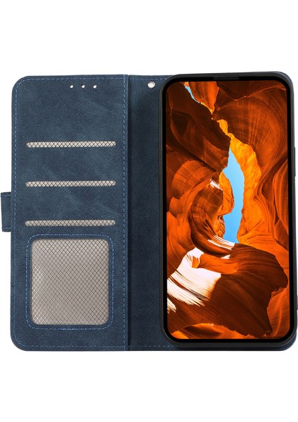 Samsung Galaxy A12 Için Drop Proof Cep Telefonu Kılıfı Rfıd Engelleme Standı Kapak-Mavi (Yurt Dışından) fiyatları