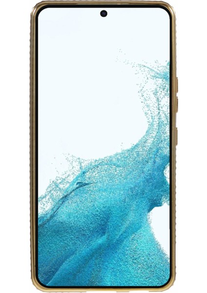 Samsung Galaxy S22 + 5g Cep Telefonu Kılıfı Için Rhinestones Dekor Yumuşak Tpu Kabuk-Altın (Yurt Dışından)