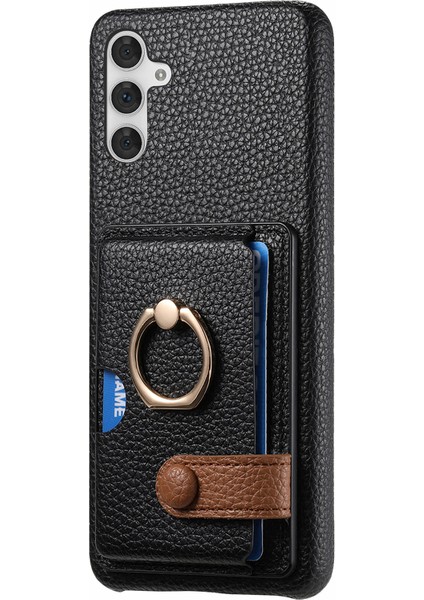 Samsung Galaxy A05S 4g Telefon Kılıfı Pu+Pc+Tpu Kickstand Telefon Kapağı-Siyah (Yurt Dışından) fiyatları