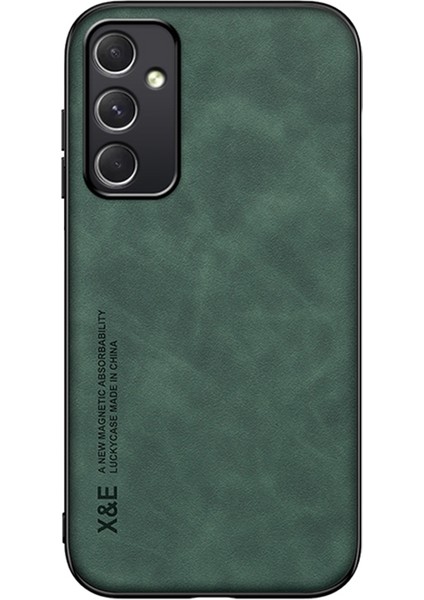 X&e Samsung Galaxy A35 5g Kılıf Pu Deri Kaplamalı Tpu+Pc Cilt Dokunmatik Telefon Kapağı-Yeşil (Yurt Dışından)