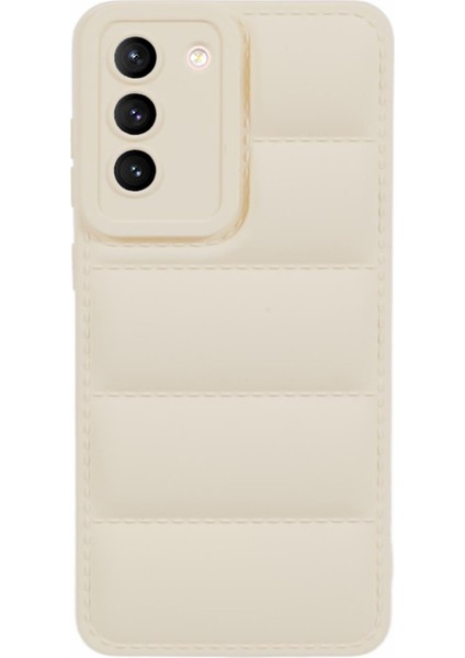 Samsung Galaxy S21+5G Telefon Koruyucu Kılıf Aşağı Ceket Tpu Kabuk-Beyaz (Yurt Dışından)