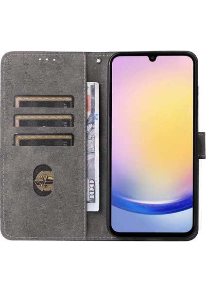Samsung Galaxy F15 5g Kılıf Pu Deri Rfıd Engelleme Manyetik Toka Cüzdan Telefon Kapağı-Siyah (Yurt Dışından)