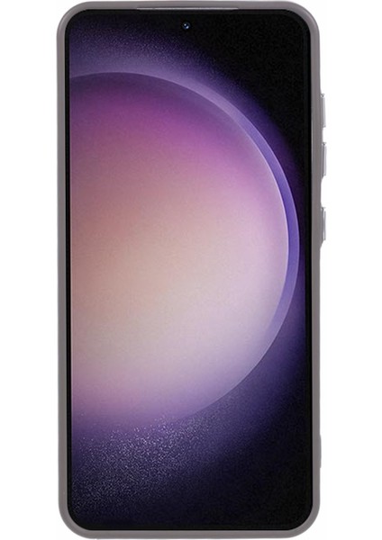 Samsung Galaxy S23 Kılıf Silikon Görünmez Kickstand Telefon Kapağı-Haki (Yurt Dışından)