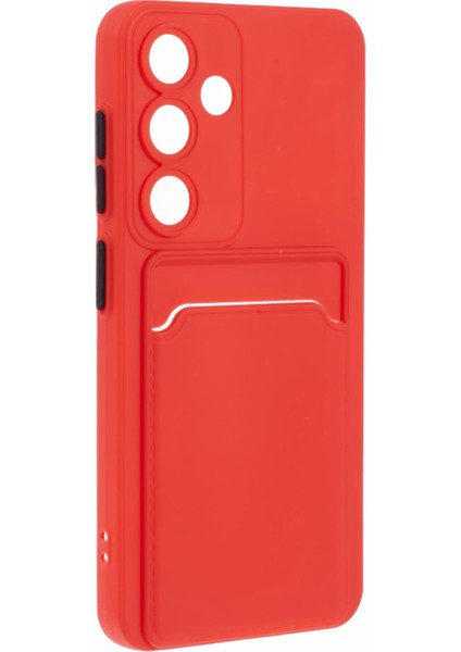 Samsung Galaxy A55 5g Kılıf Kart Yuvası Çizilmez Yumuşak Tpu Telefon Arka Kapak-Kırmızı (Yurt Dışından) modelleri