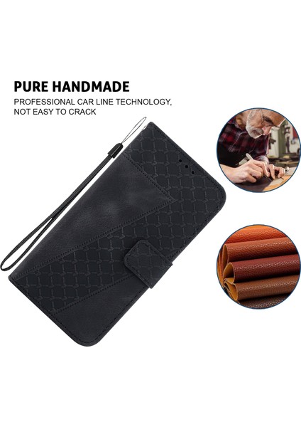 Samsung Galaxy M15 5g Kılıf Deri Cüzdan Standı Kapak Baskı 7-Şekil-Siyah (Yurt Dışından)