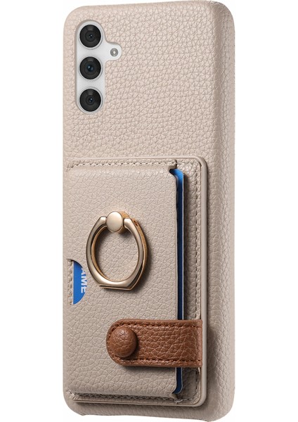 Samsung Galaxy A05S 4g Telefon Kılıfı Pu+Pc+Tpu Kickstand Telefon Kapağı-Haki Gri (Yurt Dışından) fiyatları