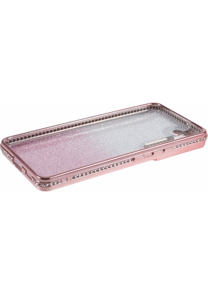 Samsung Galaxy S22 + 5g Kılıf Için Yapay Elmas Dekor Renk Gradyan Tpu Telefon Kapağı-Gül Altın (Yurt Dışından) fırsatları