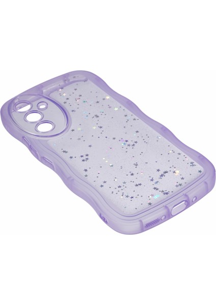 Samsung Galaxy A05S 4g Darbeye Dayanıklı Kılıf Dalgalı Kenar Epoksi Tpu Telefon Kapağı-Şeffaf Mor (Yurt Dışından) fırsatları