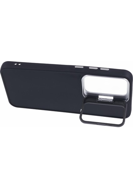 Samsung Galaxy A15 4g/5g Kılıf Darbeye Dayanıklı Silikon Telefon Kılıfı ve Kickstand-Siyah (Yurt Dışından)