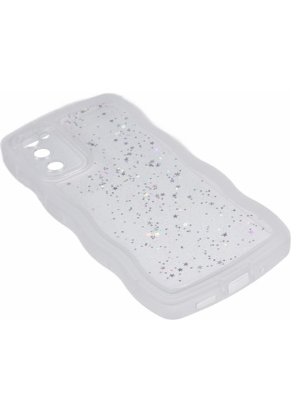 Seashell Digital Samsung Galaxy S20 FE/S20 Fe 5g Kılıf Glitter Yıldız Tpu Kapak-Şeffaf Beyaz (Yurt Dışından)