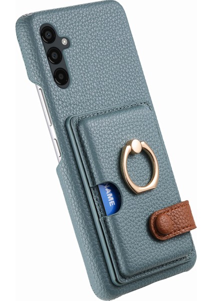 Samsung Galaxy A24 4G(162.1 x 77.6 x 8.3mm) Kılıf Kart Tutucu Telefon Kılıfı Halkalı Kickstand-Bebek Mavisi (Yurt Dışından) fırsatları