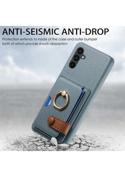 Samsung Galaxy A24 4G(162.1 x 77.6 x 8.3mm) Kılıf Kart Tutucu Telefon Kılıfı Halkalı Kickstand-Bebek Mavisi (Yurt Dışından) indirimleri