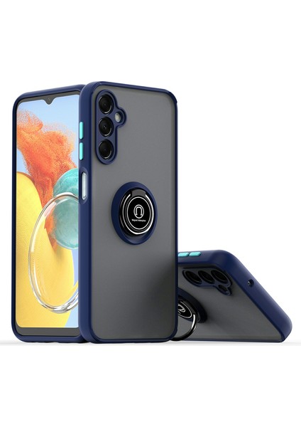 Seashell Digital Samsung Galaxy A55 5g Kılıf Halka Kickstand Pc + Tpu Manyetik Araç Montajlı Telefon Kapağı-Safir/gök Mavisi (Yurt Dışından)