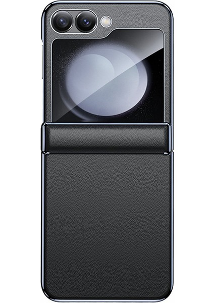 Samsung Galaxy Z Flip6 5g Kılıf Elektro Kaplama Manyetik Menteşe Pu+Pc Telefon Kapağı-Mor (Yurt Dışından) modelleri