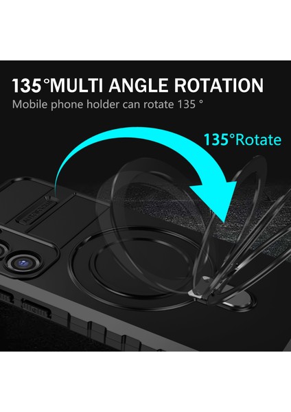 Samsung Galaxy S23 Fe Pc+Tpu Kılıf Darbeye Dayanıklı Kickstand Telefon Kılıfı Magsafe-Siyah ile Uyumlu (Yurt Dışından) fırsatları