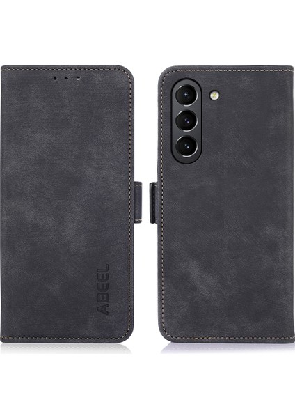 Samsung Galaxy S21 Fe 5g Kılıf Retro Pu Deri Cüzdan Telefon Koruyucu Kapak-Siyah (Yurt Dışından)