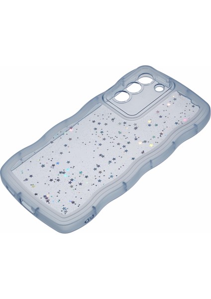 Samsung Galaxy S22 5g Tpu Kılıf Darbeye Dayanıklı Epoksi Telefon Kapağı Dalgalı Kenar-Şeffaf Mavi (Yurt Dışından) fırsatları