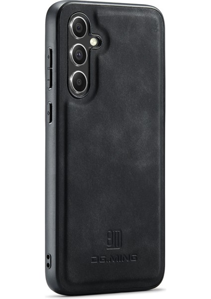 Samsung Galaxy A55 5g Kılıf Pu Deri+Pc+Tpu Hibrit Telefon Kapağı-Siyah (Yurt Dışından)