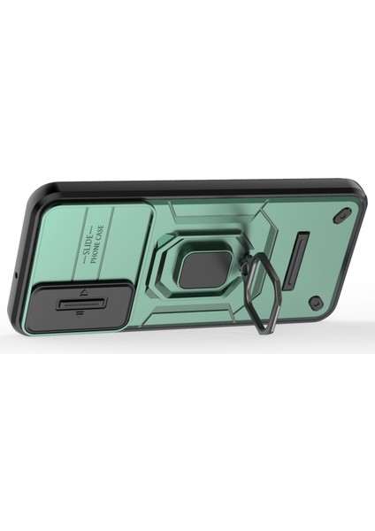 Samsung Galaxy A15 4G/A15 5g Koruyucu Kılıf Slayt Lens Kapağı Pc+Tpu Telefon Kabuk-Yeşil (Yurt Dışından)