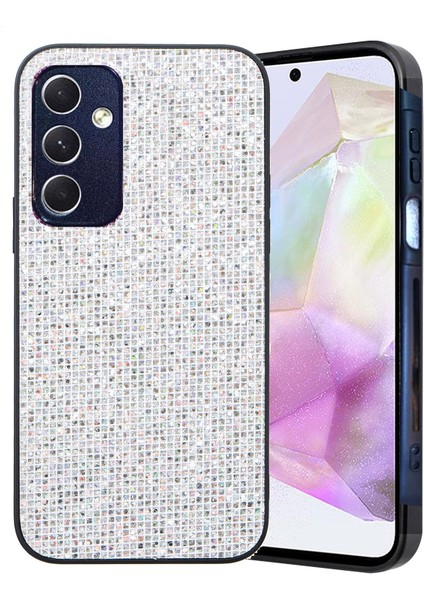 Samsung Galaxy A25 5G(GLOBAL)(161.0 x 76.5 x 8.3mm) Kılıf Tpu Telefon Kılıfı Payetli Dekor-Beyaz (Yurt Dışından) fırsatları