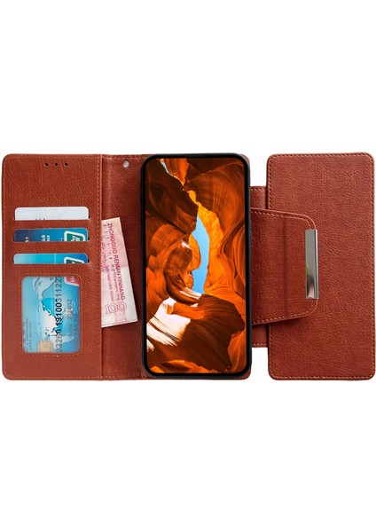 Samsung Galaxy S22+5G Kılıf Ayrılabilir 2'si 1 Arada Deri Damla Korumalı Stand Telefon Kapağı-Kahverengi (Yurt Dışından) fırsatları