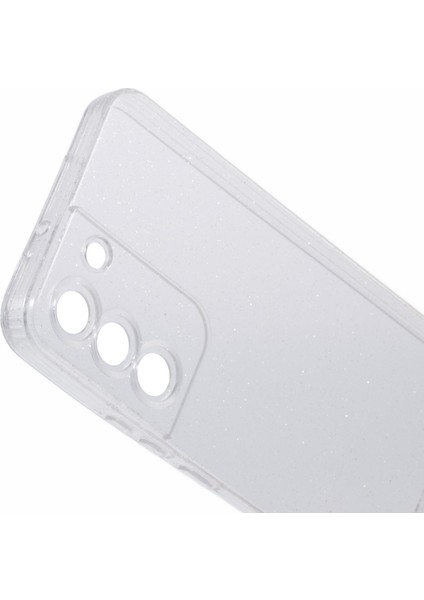 Samsung Galaxy S22+5G Kılıf Glitter Sparkly Bling Tasarım Tpu Telefon Kapağı-Şeffaf (Yurt Dışından)