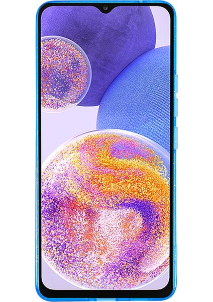 Samsung Galaxy A23 4G/A23 5g (Global Versiyon) Kılıf Tpu Şeffaf Sparkly Glitter Telefon Kapağı-Şeffaf Mavi (Yurt Dışından) indirimleri
