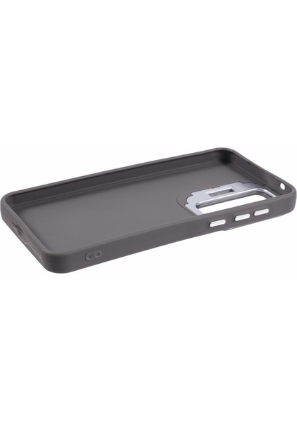 Samsung Galaxy A25 5G(GLOBAL)(161.0 x 76.5 x 8.3mm)Kılıf Kamera Lensi Kickstand Silikon Telefon Kapağı-Haki (Yurt Dışından)