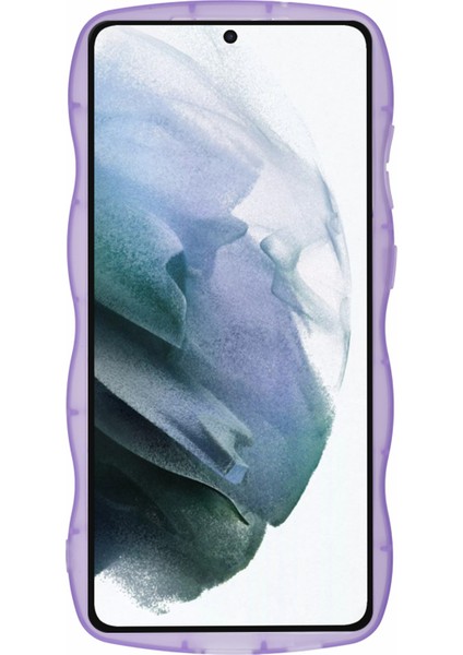 Samsung Galaxy S22 5g Tpu Kılıf Darbeye Dayanıklı Epoksi Telefon Kapağı Dalgalı Kenar-Şeffaf Mor (Yurt Dışından) fiyatları