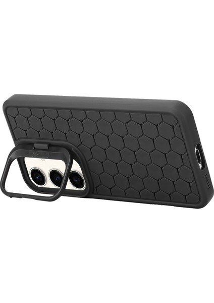 Samsung Galaxy A35 5g Kılıf Entegre Kickstand Tpu Telefon Kapaklı-Siyah (Yurt Dışından)