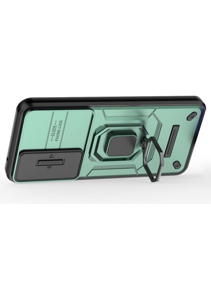 Samsung Galaxy A55 5g Kılıf Pc+Tpu Çizilmez Telefon Koruyucu Kapak, Slayt Lens Kapağı-Yeşil (Yurt Dışından) fiyatları