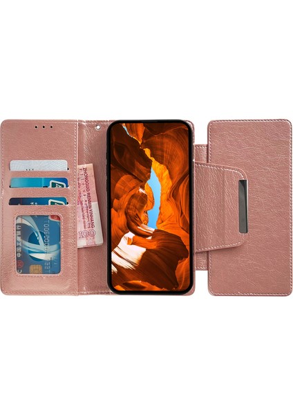 Samsung Galaxy S21+5G Kılıf Ayrılabilir 2'si 1 Arada Deri Düşmeye Dayanıklı Akıllı Telefon Kapağı-Gül Altın (Yurt Dışından) fırsatları
