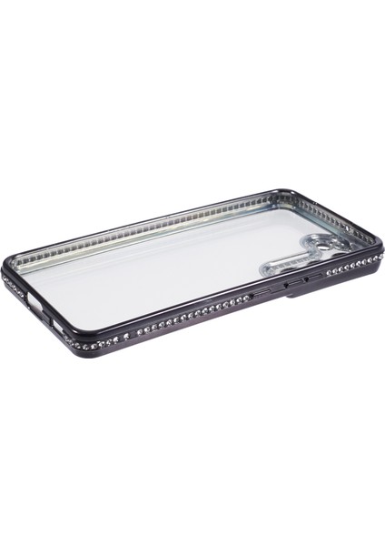 Samsung Galaxy S22 5g Kılıf Için Tpu Düşme Koruması Bling Rhinestones Dekor Telefon Kabuk-Siyah (Yurt Dışından) fırsatları