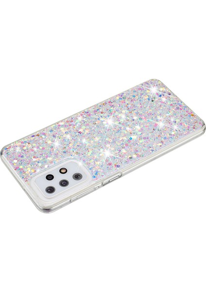 Samsung Galaxy A23 4G/A23 5g (Global Versiyon) Slim-Fit Işıltılı Toz Dekor Telefon Kapağı Epoksi Tpu Telefon Kılıfı-Beyaz (Yurt Dışından) fiyatları