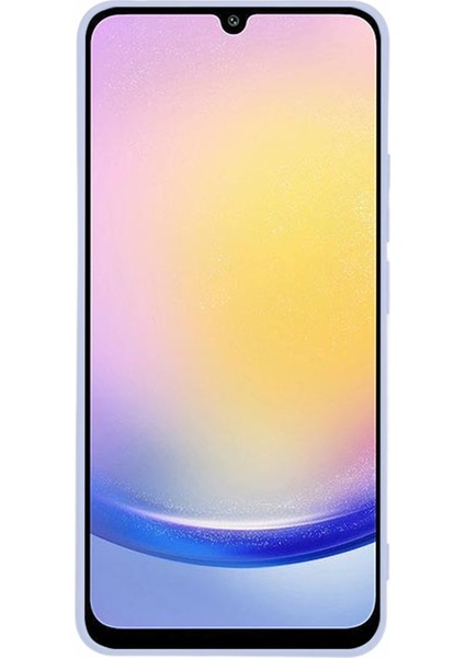 Samsung Galaxy A25 5G(GLOBAL)(161.0 x 76.5 x 8.3mm) Kılıf Fiber Astar Yumuşak Tpu Telefon Kapağı-Açık Mor (Yurt Dışından)