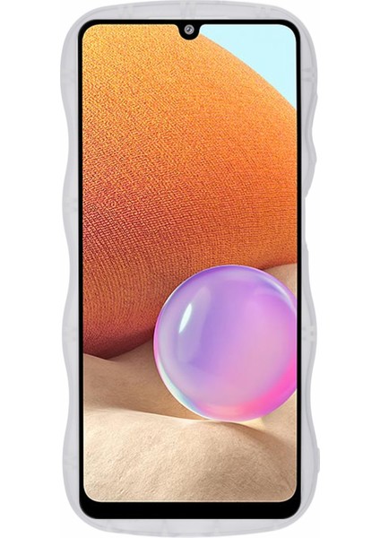 Samsung Galaxy A33 5g Tpu Kılıf Dalgalı Kenar Parıltılı Yıldız Arka Telefon Kapağı-Şeffaf Beyaz (Yurt Dışından) fiyatları