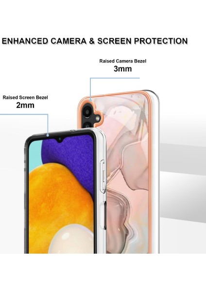 Samsung Galaxy A55 5g Kılıf Tpu Telefon Kapağı Galvanik Çerçeve Tasarımı-Pembe (Yurt Dışından)