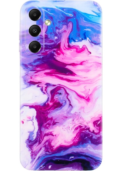 Samsung Galaxy A35 5g Koruyucu Kılıf Yumuşak Tpu Telefon Kapağı Mermer Desen Baskı-Gül (Yurt Dışından)