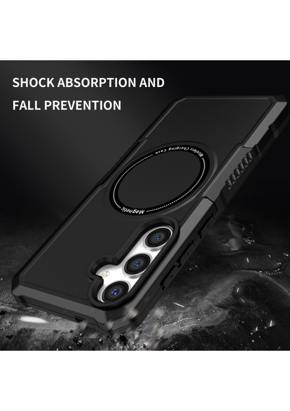 Samsung Galaxy S24+MANYETIK Kılıf Pc+Tpu Çizilmeye Dayanıklı Arka Kapak-Siyah (Yurt Dışından) fiyatları