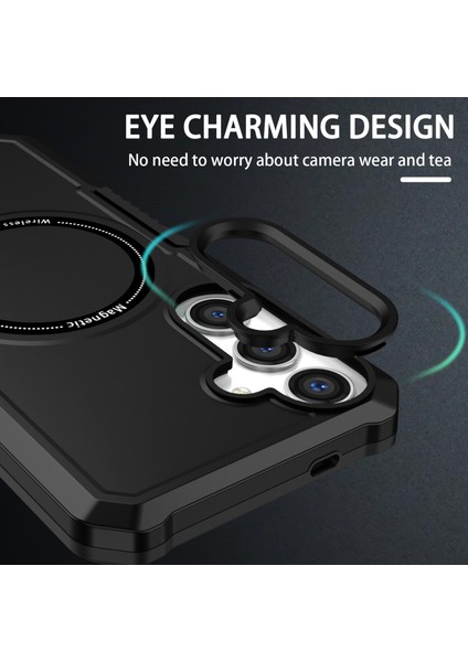 Samsung Galaxy S24+MANYETIK Kılıf Pc+Tpu Çizilmeye Dayanıklı Arka Kapak-Siyah (Yurt Dışından) fırsatları