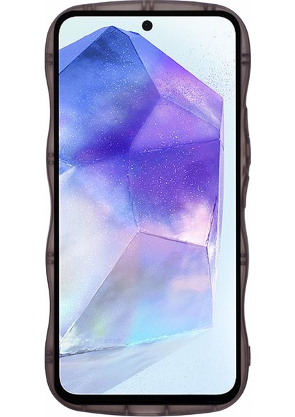 Samsung Galaxy A35 5g Kılıf Dalgalı Kenar Epoksi Darbeye Dayanıklı Tpu Telefon Koruyucu-Şeffaf Siyah (Yurt Dışından) fiyatları