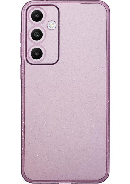 Samsung Galaxy A25 5G(GLOBAL)(161,0 x 76,5 x 8,3mm)Tpu Kılıf Parıltılı Telefon Kapağı-Şeffaf Mor (Yurt Dışından)