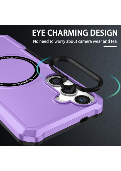 Samsung Galaxy S24+MANYETIK Kılıf Pc+Tpu Çizilmeye Dayanıklı Arka Kapak-Mor Için (Yurt Dışından) fırsatları