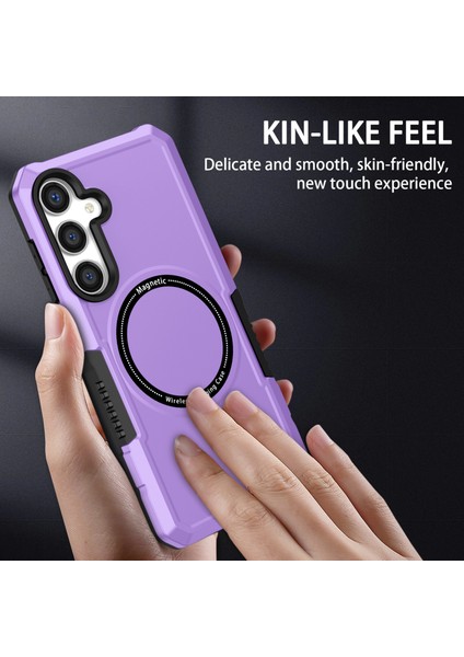 Samsung Galaxy S24+MANYETIK Kılıf Pc+Tpu Çizilmeye Dayanıklı Arka Kapak-Mor Için (Yurt Dışından) indirimleri