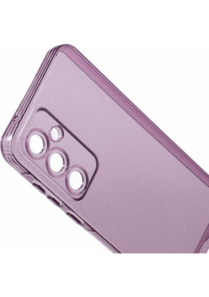 Samsung Galaxy A25 5G(GLOBAL)(161,0 x 76,5 x 8,3mm)Tpu Kılıf Parıltılı Telefon Kapağı-Şeffaf Mor (Yurt Dışından)
