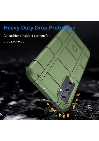 Samsung Galaxy M14 4g Kılıf Kare Izgara Doku Kaymaz Tpu Telefon Kapağı-Yeşil (Yurt Dışından) indirimleri